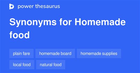 synonyms homemade|More.